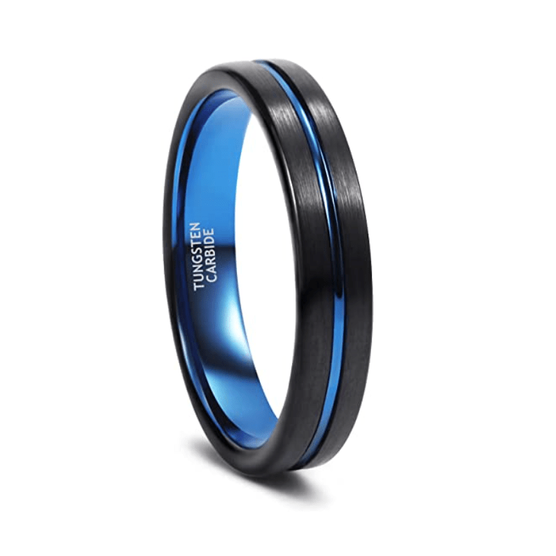 Blue line store tungsten rings